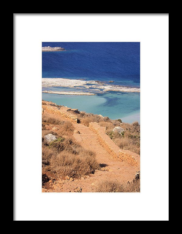 Pathway To The Sea - Framed Print