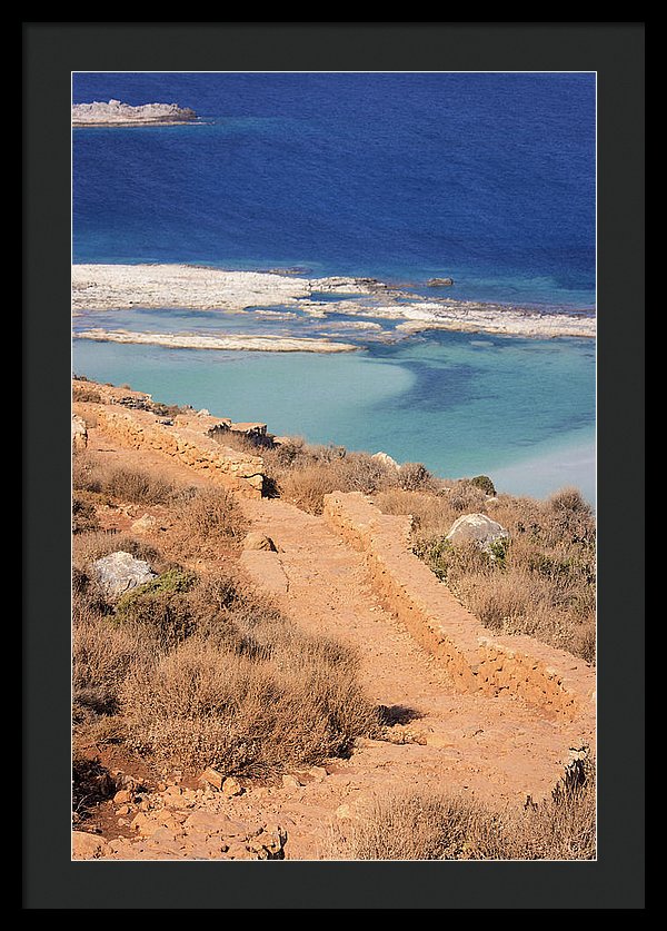 Pathway To The Sea - Framed Print