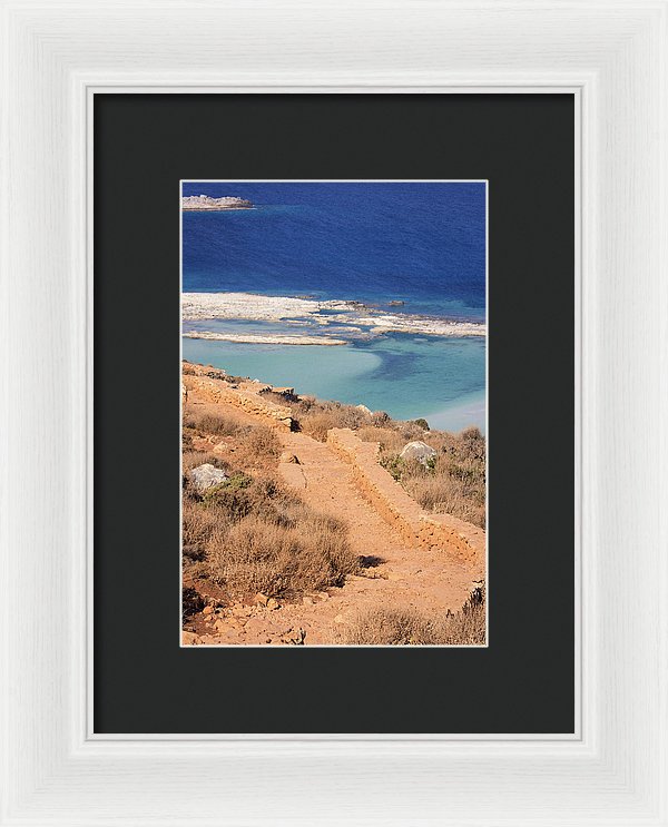 Pathway To The Sea - Framed Print
