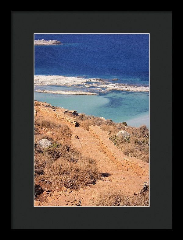 Pathway To The Sea - Framed Print