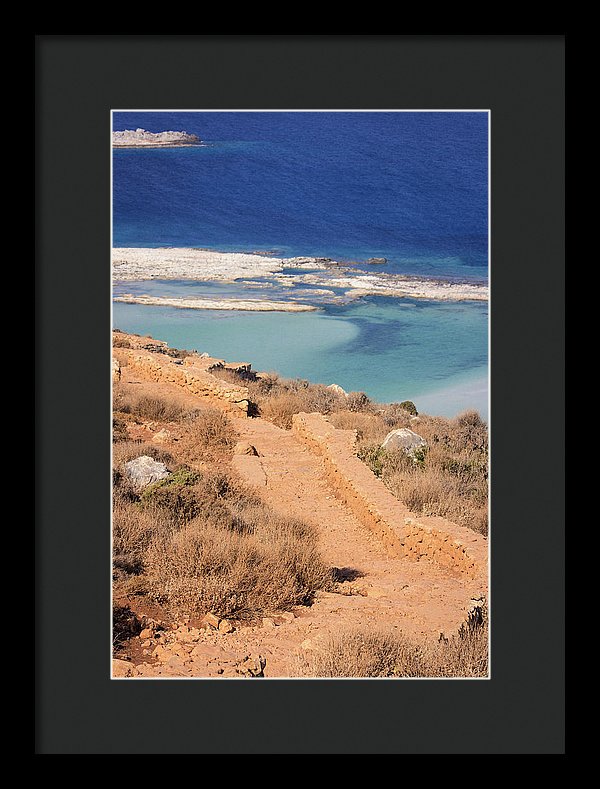 Pathway To The Sea - Framed Print