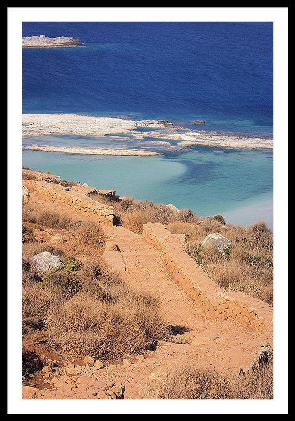 Pathway To The Sea - Framed Print