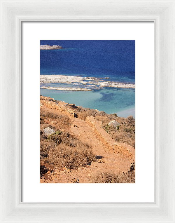 Pathway To The Sea - Framed Print