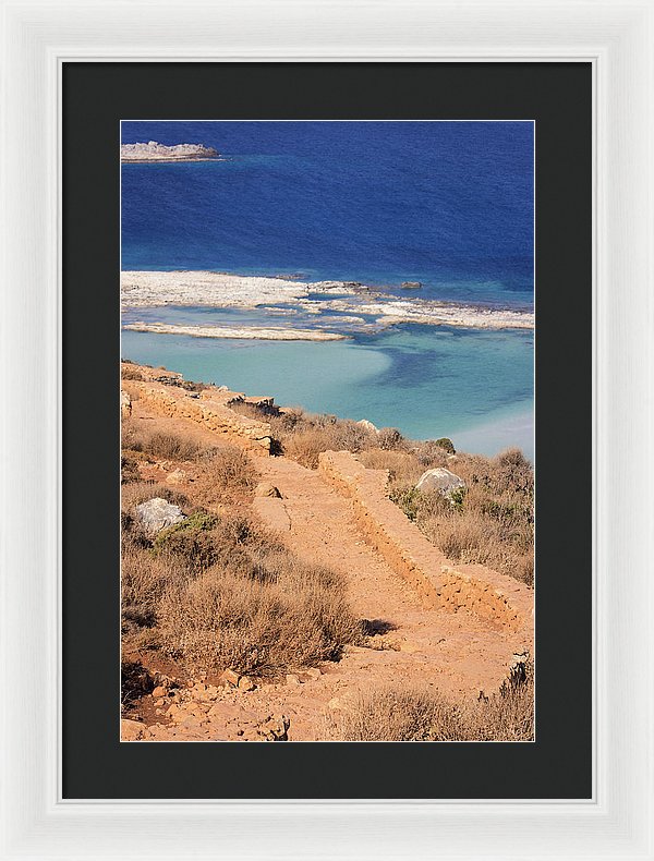 Pathway To The Sea - Framed Print