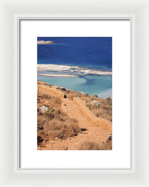 Pathway To The Sea - Framed Print