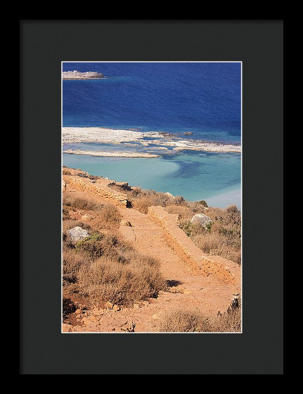 Pathway To The Sea - Framed Print