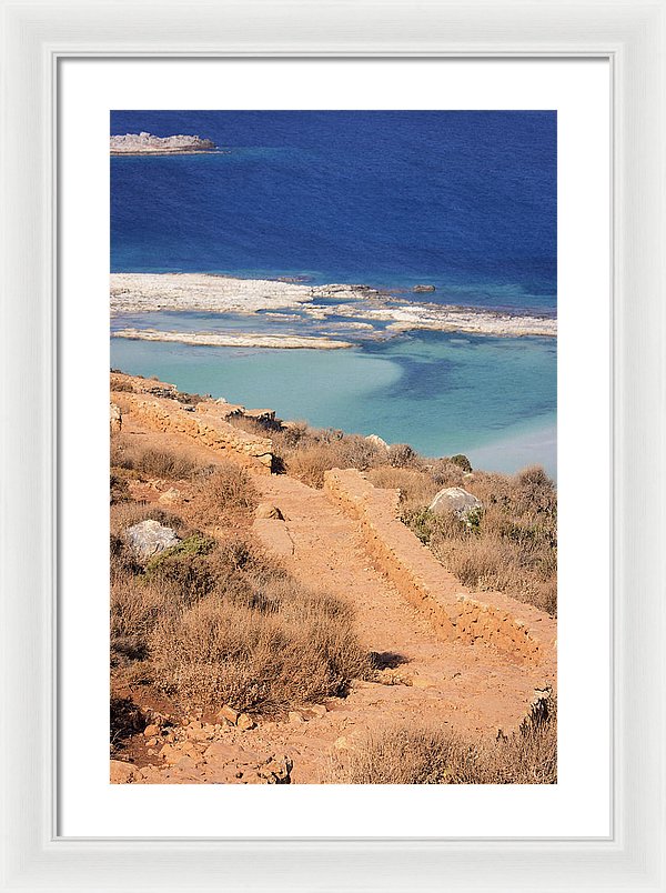 Pathway To The Sea - Framed Print