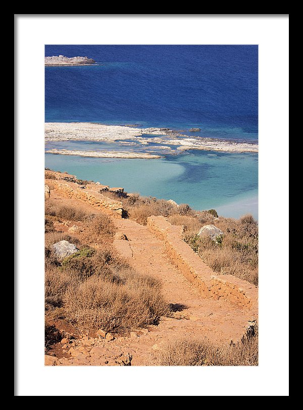 Pathway To The Sea - Framed Print