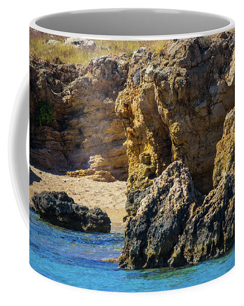 Rocks And Sea Of Spinalonga - Mug
