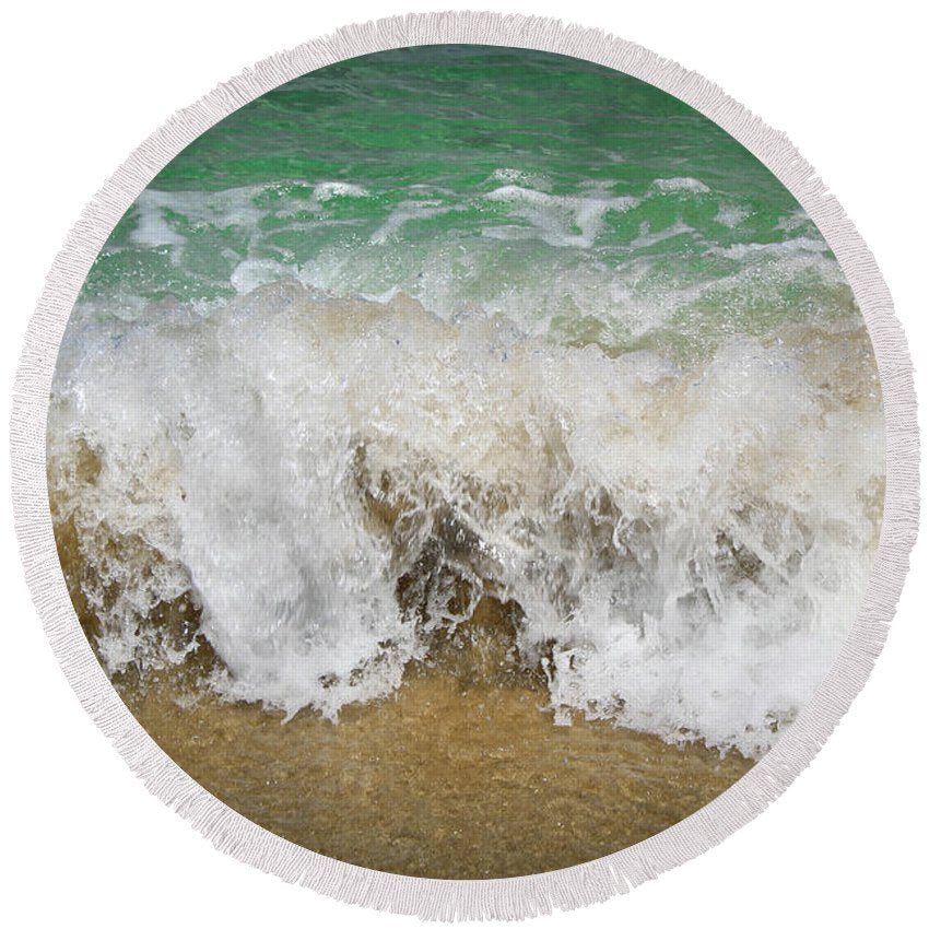Sea Waves - Round Beach Towel