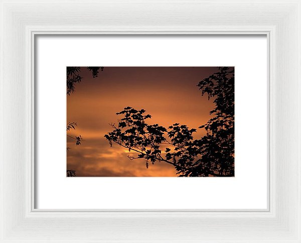 Sky On Fire - Framed Print