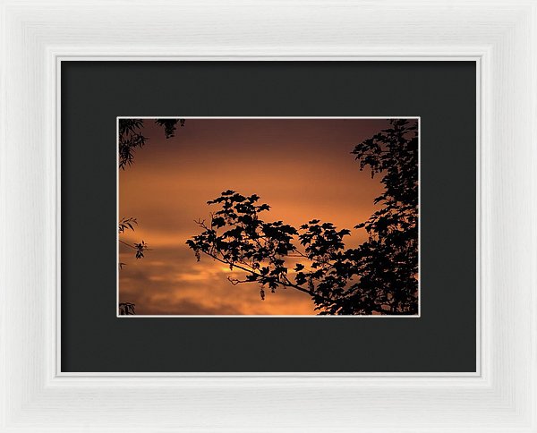Sky On Fire - Framed Print