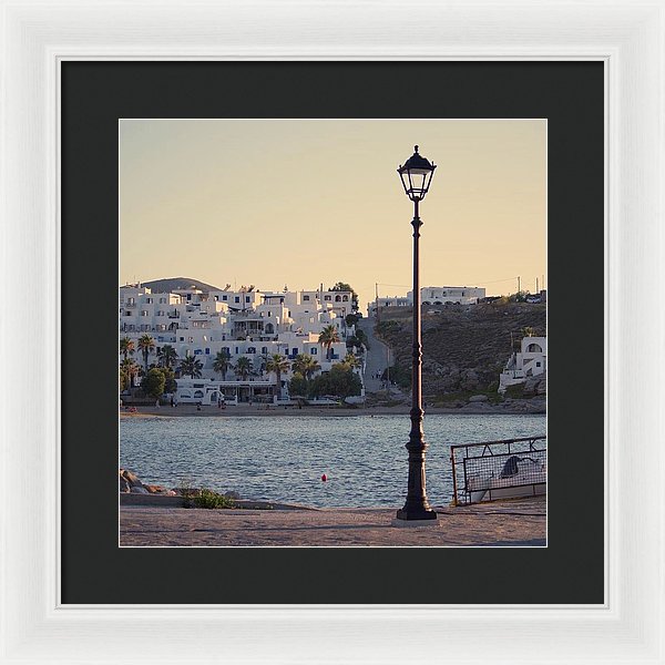 Sunset In Cyclades - Framed Print