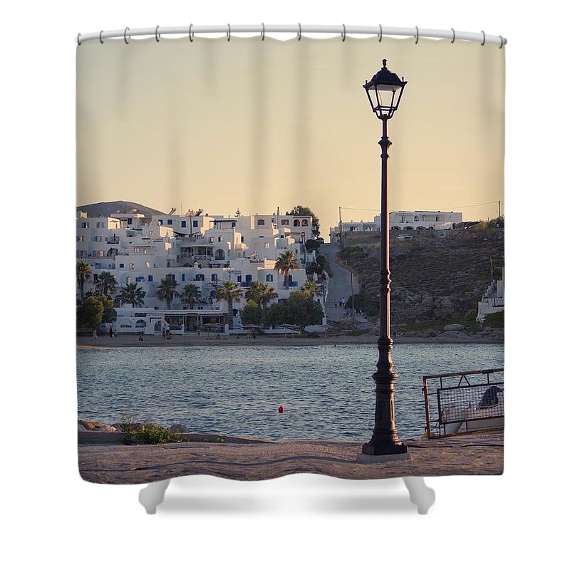 Sunset In Cyclades - Shower Curtain