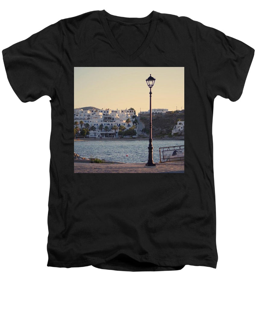 Sunset In Cyclades - Men's V-Neck T-Shirt