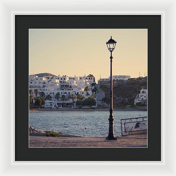 Sunset In Cyclades - Framed Print