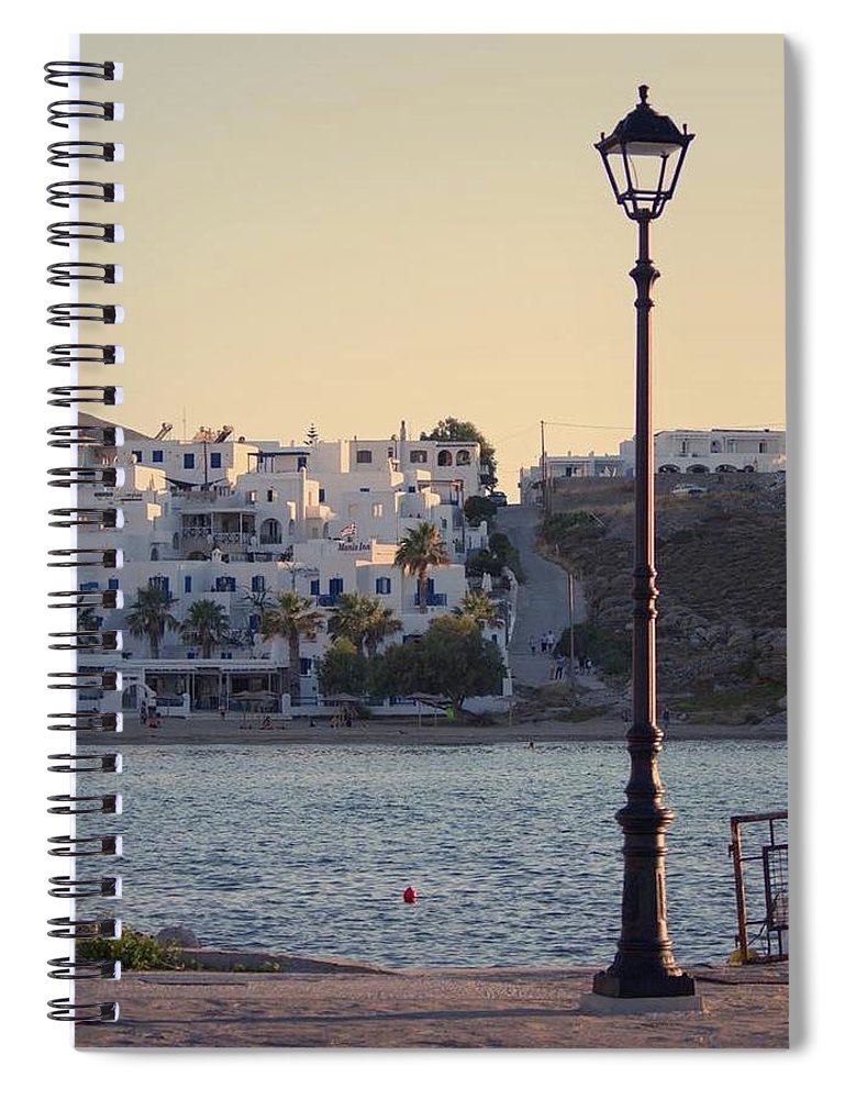 Sunset In Cyclades - Spiral Notebook