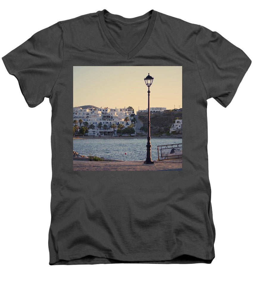 Sunset In Cyclades - Men's V-Neck T-Shirt