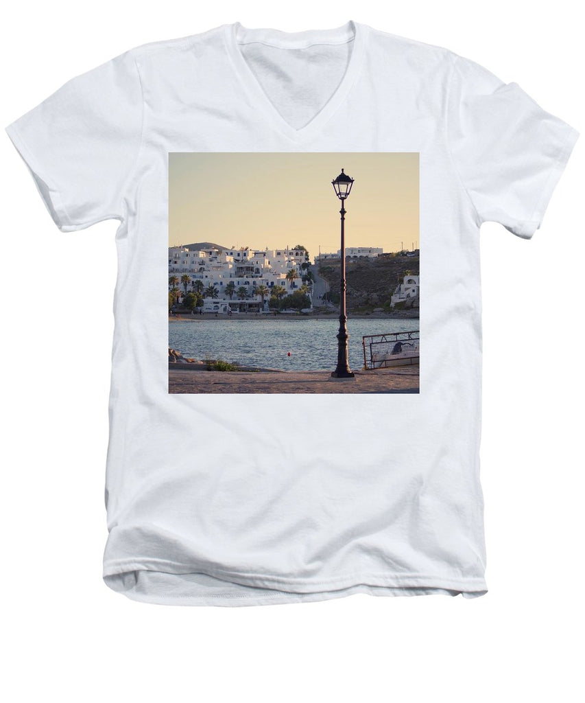 Sunset In Cyclades - Men's V-Neck T-Shirt