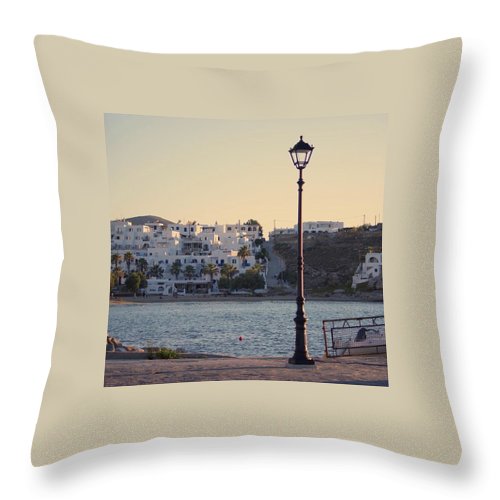 Sunset In Cyclades - Throw Pillow