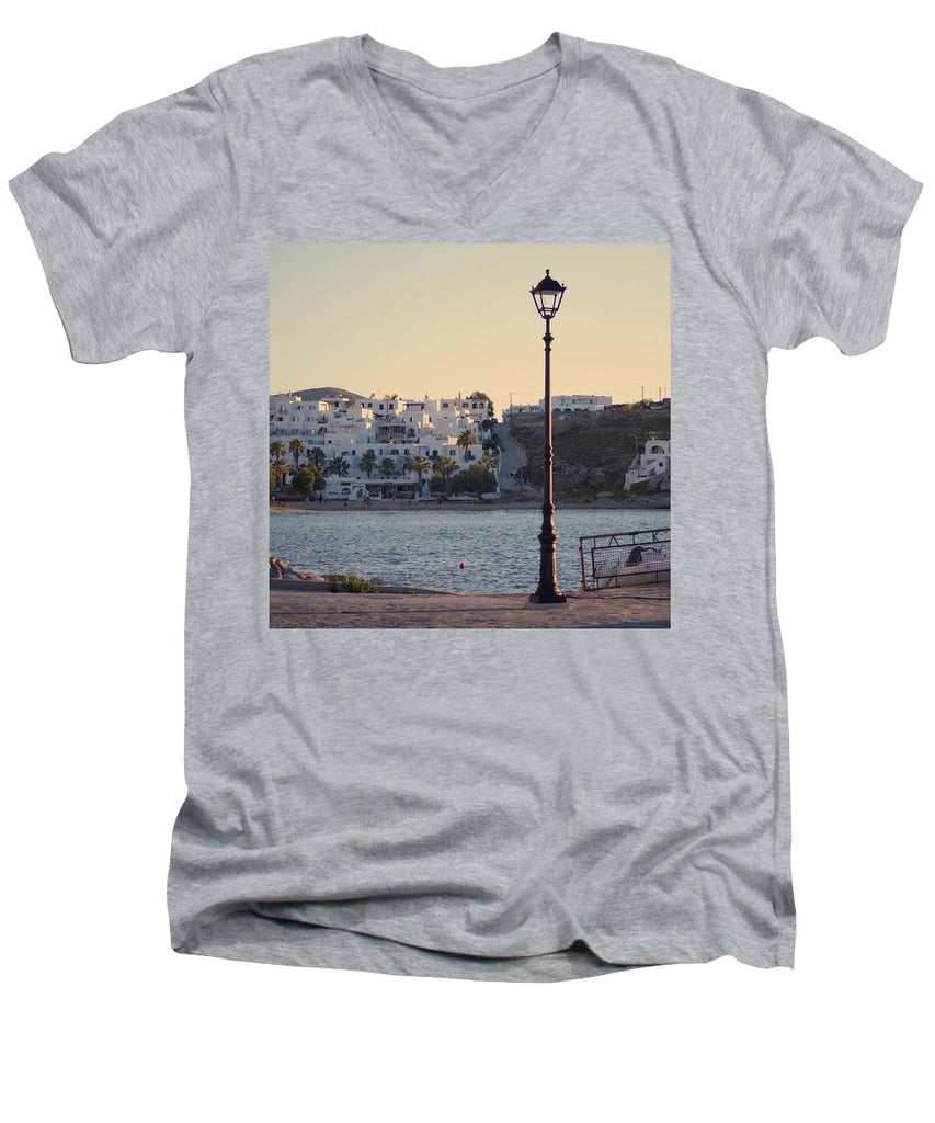 Sunset In Cyclades - Men's V-Neck T-Shirt