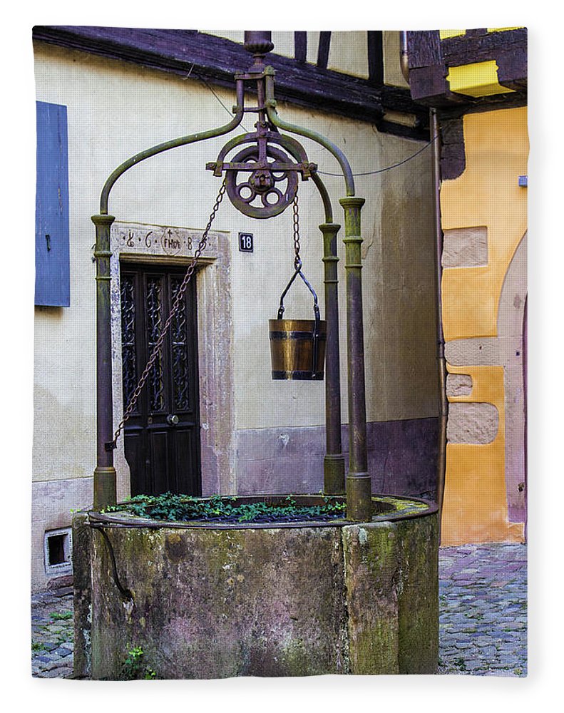 The Fountain Of Riquewihr - Blanket