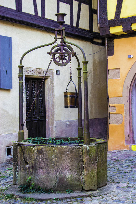 The Fountain Of Riquewihr - Art Print