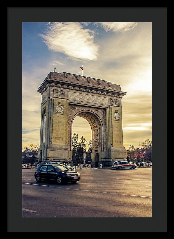 Triumphal Arch Bucharest - Framed Print