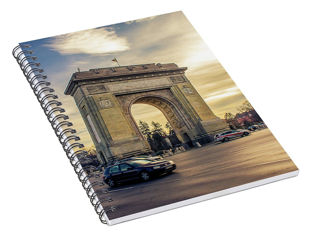 Triumphal Arch Bucharest - Spiral Notebook