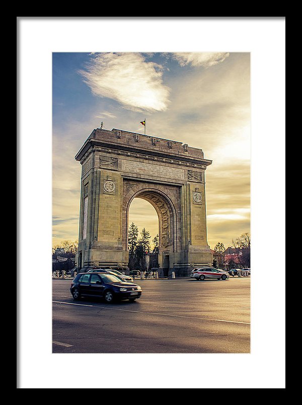 Triumphal Arch Bucharest - Framed Print