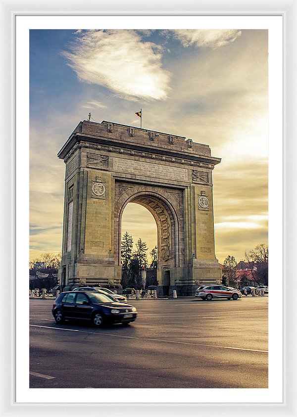 Triumphal Arch Bucharest - Framed Print