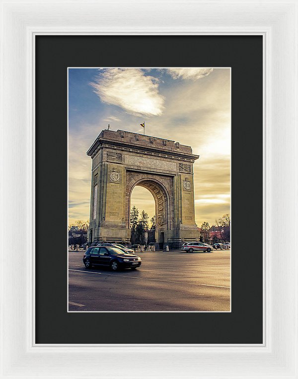 Triumphal Arch Bucharest - Framed Print