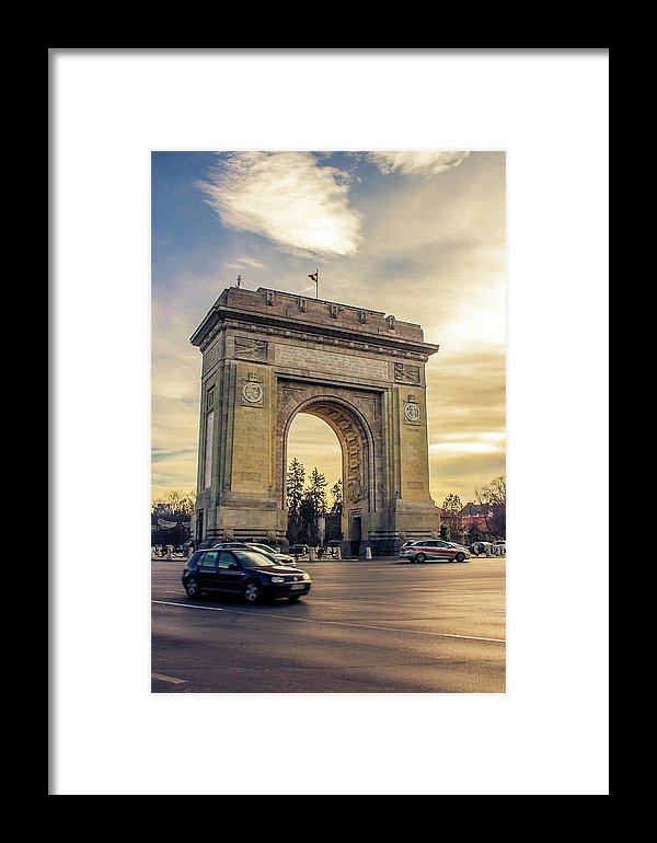 Triumphal Arch Bucharest - Framed Print