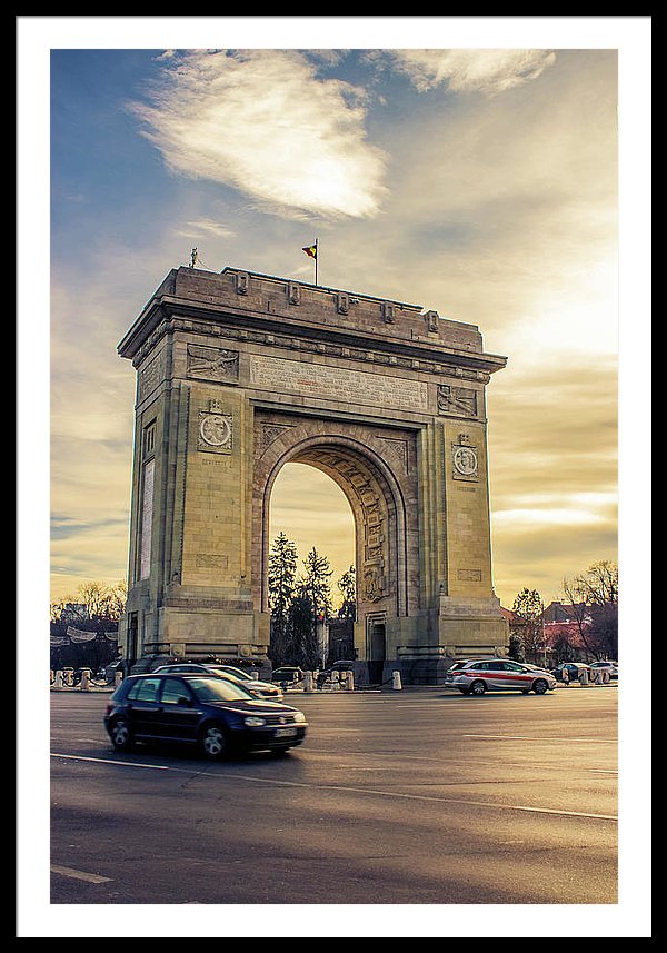 Triumphal Arch Bucharest - Framed Print