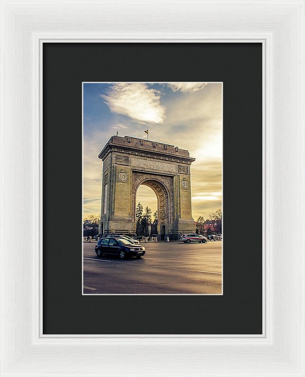 Triumphal Arch Bucharest - Framed Print