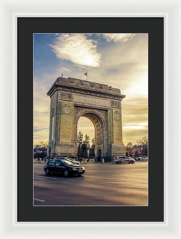 Triumphal Arch Bucharest - Framed Print