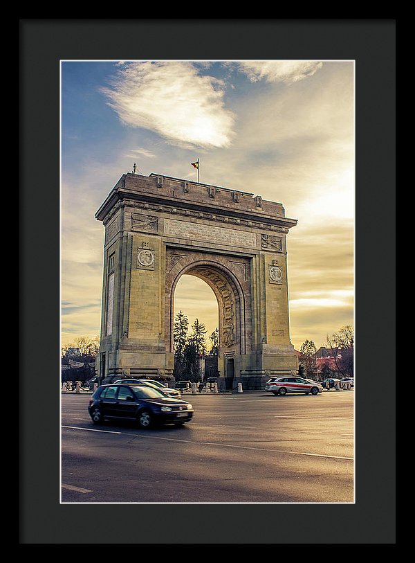 Triumphal Arch Bucharest - Framed Print