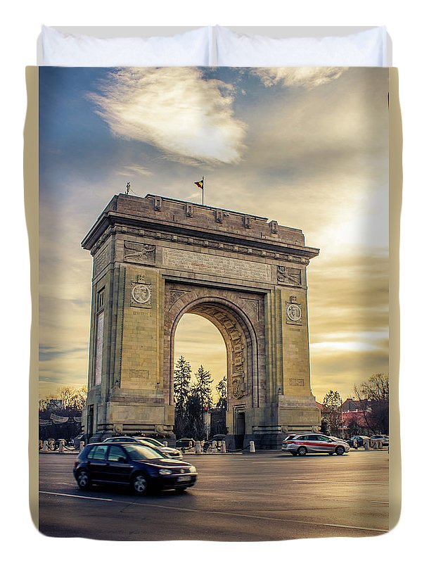 Triumphal Arch Bucharest - Duvet Cover