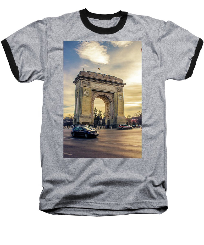 Triumphal Arch Bucharest - Baseball T-Shirt