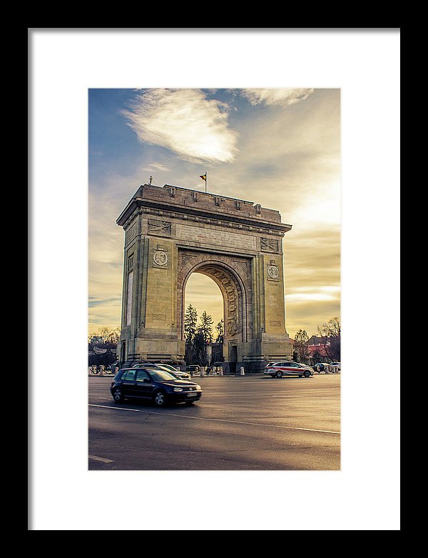 Triumphal Arch Bucharest - Framed Print