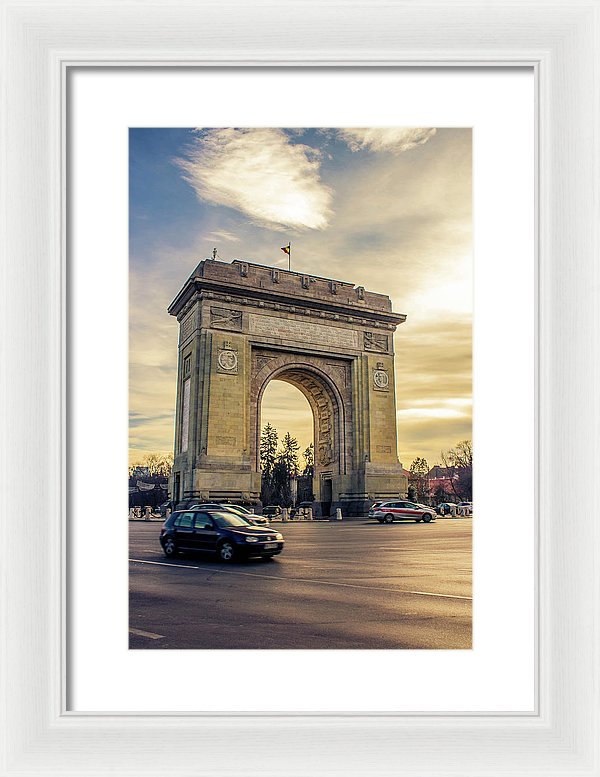 Triumphal Arch Bucharest - Framed Print