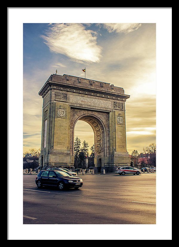 Triumphal Arch Bucharest - Framed Print