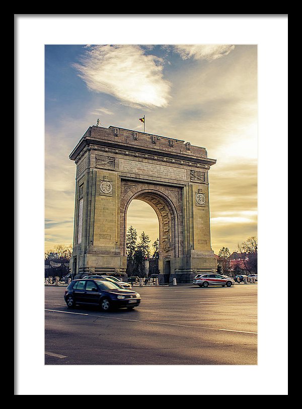 Triumphal Arch Bucharest - Framed Print