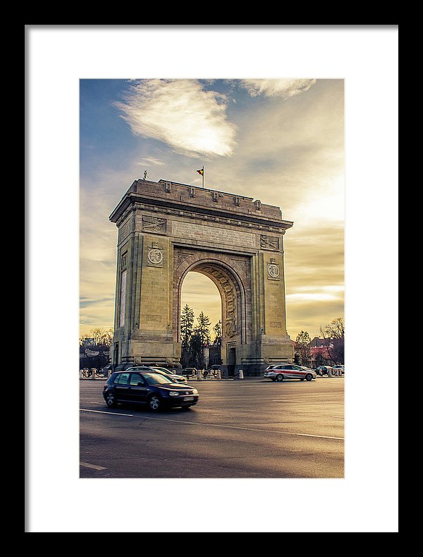 Triumphal Arch Bucharest - Framed Print