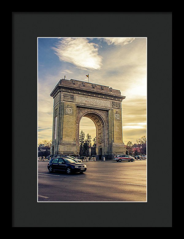 Triumphal Arch Bucharest - Framed Print