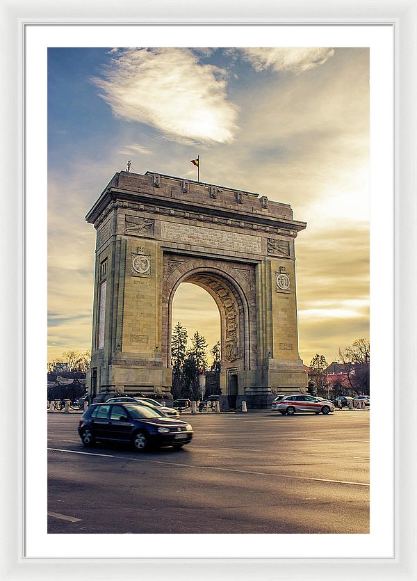 Triumphal Arch Bucharest - Framed Print