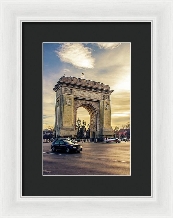 Triumphal Arch Bucharest - Framed Print