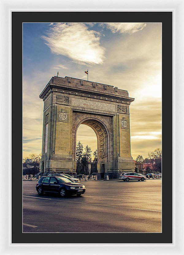 Triumphal Arch Bucharest - Framed Print