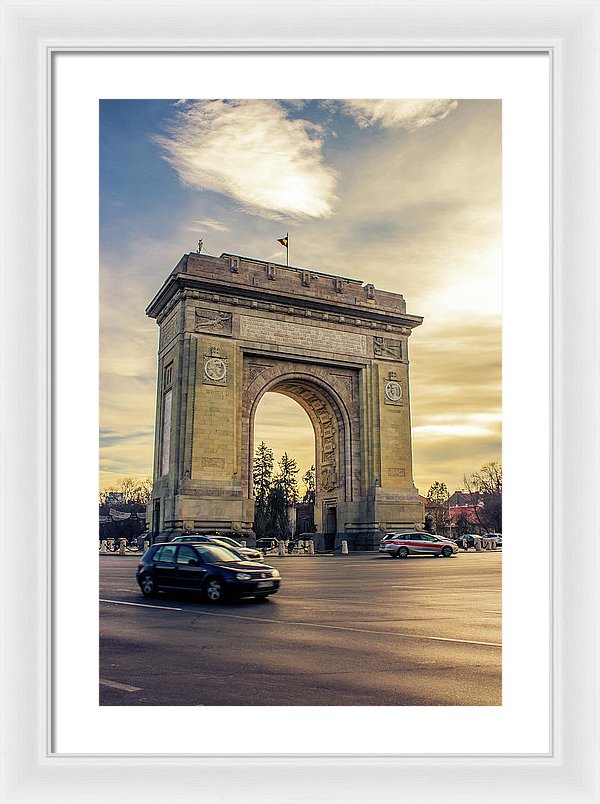 Triumphal Arch Bucharest - Framed Print