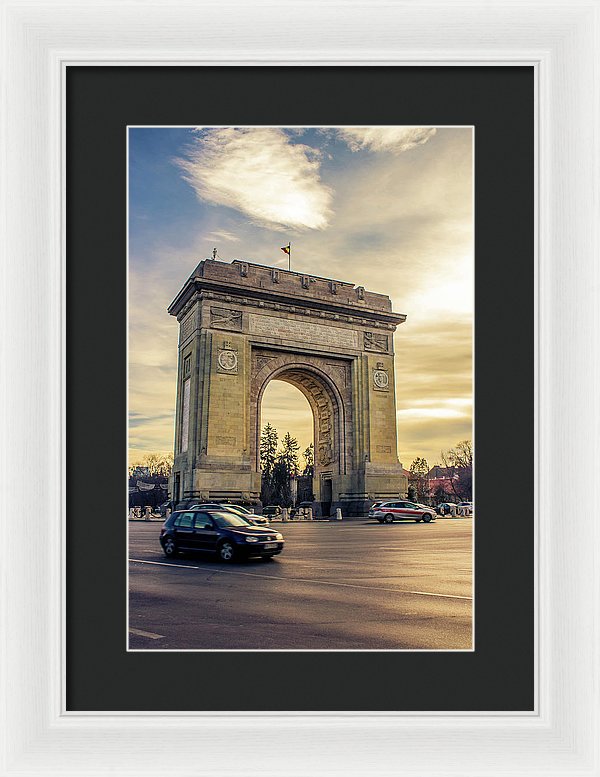 Triumphal Arch Bucharest - Framed Print